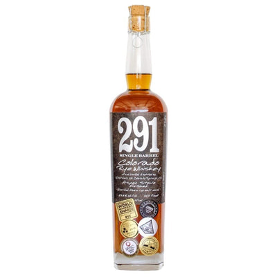 291 Colorado Rye Whiskey, Single Barrel Rye Whiskey 291 Colorado Whiskey